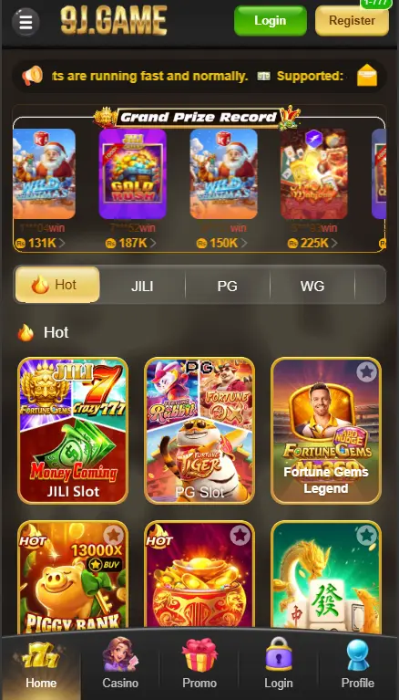 91 Game mobile casino homepage featuring jackpot rewards, Aviator game, Chicken Road 2, login buttons, and popular slot games with a dark gold design.