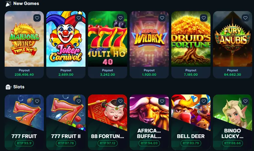Play4Tune Game slots and casino games collection for Android